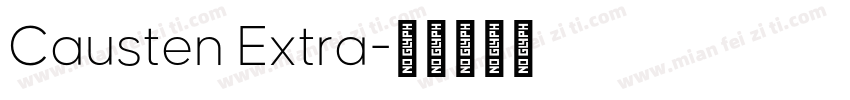 Causten Extra字体转换